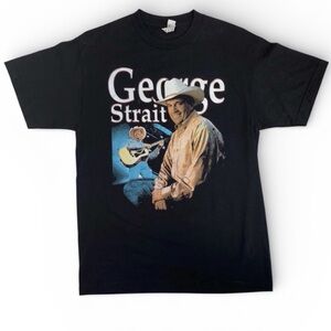 George Strait Concert Tee Mens Size Medium Cowboy Rides Away Tour Shirt